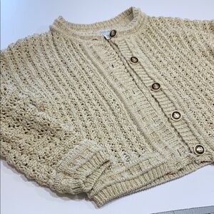 Rachel Zoe, Los Angeles, New York size extra small metal metallic gold sweater